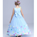 High-Class-Kleider Baby-Tanzparty fantastisch lange Kleider mit Blumen appliqued Schule Tanz Ball flauschige Märchen Kleider